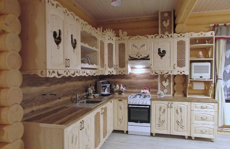 Кухня в русском стиле