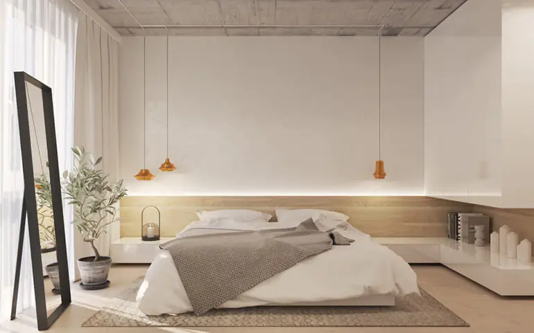 Спальня в стиле минимализм