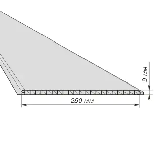 Стандартная ширина и толщина полимерной потолочной панели
