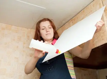 Наклейка плитки